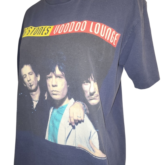 Vtg 1994-1995 Rolling Stones Concert T-shirt  Mens LARGE Made USA Voodoo Lounge - Picture 4 of 12